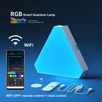 LED Wall Sconce Smart RGB Triangular Indoor Light - LED Wall Sconce - YJ Lights - Mad Fly Essentials