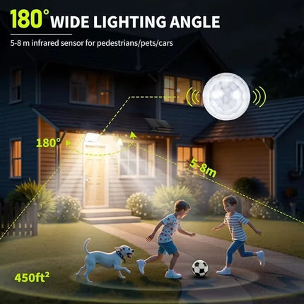 LED Wall Sconce Solar Outdoor Motion Activated Wall Lamp - LED Wall Sconce - Dfiolk - Mad Fly Essentials