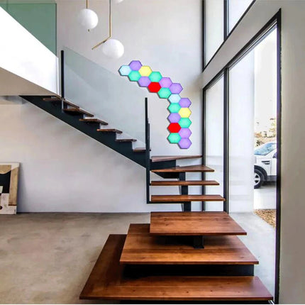 LED Wall Sconce Touch Sensor Hexagonal Quantum Lamp - LED Wall Sconce - YJ Lights - Mad Fly Essentials
