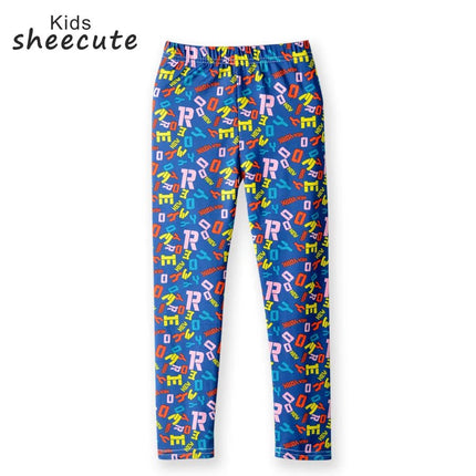 Leggings Girl Stretchy Floral Slim Pants - Leggings - SLAIXIU - Mad Fly Essentials