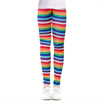 Leggings Girls 4 - 12 Starry Night Animal Pants - Leggings - SLAIXIU - Mad Fly Essentials