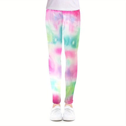 Leggings Girls 4 - 12 Starry Night Animal Pants - Leggings - SLAIXIU - Mad Fly Essentials