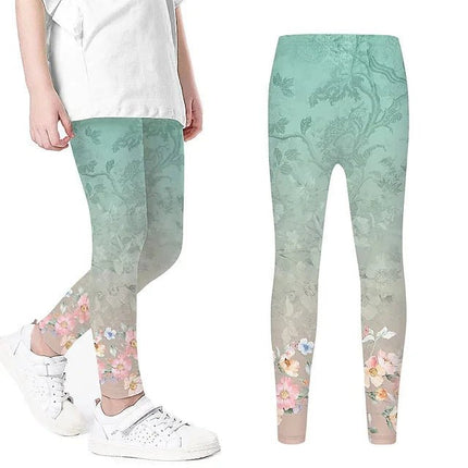 Leggings Kids Girl Pink Lace Princess Pants - Leggings - SheCute - Mad Fly Essentials