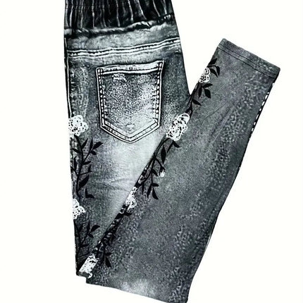 Leggings Women Autumn Floral Gothic Leggings - Leggings - Punk Rave - Mad Fly Essentials