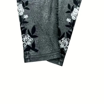 Leggings Women Autumn Floral Gothic Leggings - Leggings - Punk Rave - Mad Fly Essentials