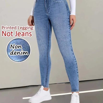 Leggings Women Black Blue Seamless High - Waist Pants - Leggings - Logami - Mad Fly Essentials