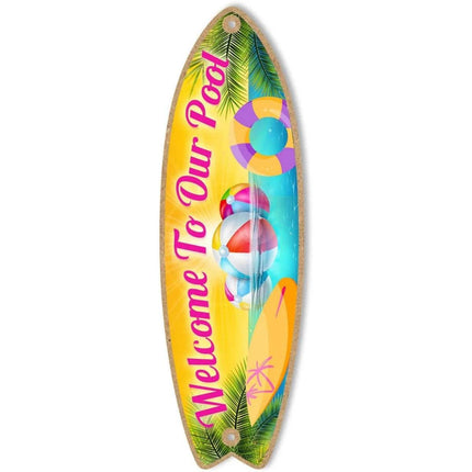 Life at the Beach Home Bar Surfing Sign Decor - Sign Decor - Putuo Decor - Mad Fly Essentials