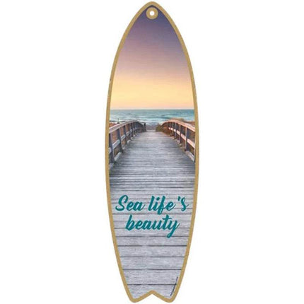 Life at the Beach Home Bar Surfing Sign Decor - Sign Decor - Putuo Decor - Mad Fly Essentials