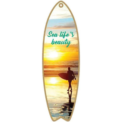 Life at the Beach Home Bar Surfing Sign Decor - Sign Decor - Putuo Decor - Mad Fly Essentials