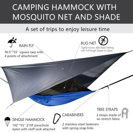 Lightweight Portable Camping Mosquito Net Hammock - Hammock - swallowtail - Mad Fly Essentials