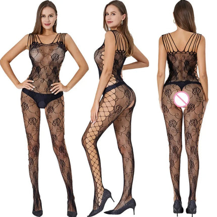 Lingerie Set Women Fishnet Babydoll Intimates - Lingerie Set - Costumes Plus - Mad Fly Essentials