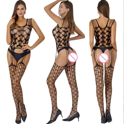 Lingerie Set Women Fishnet Babydoll Intimates - Lingerie Set - Costumes Plus - Mad Fly Essentials