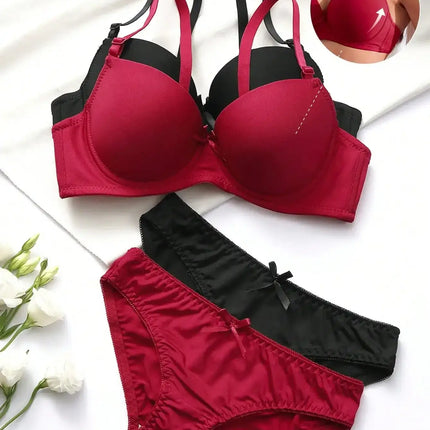 Lingerie Set Women Lace Steel Ring Push Up Underwear Set - Lingerie Set - iosgirl - Mad Fly Essentials