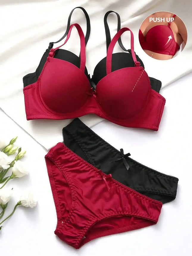 Lingerie Set Women Lace Steel Ring Push Up Underwear Set - Lingerie Set - iosgirl - Mad Fly Essentials