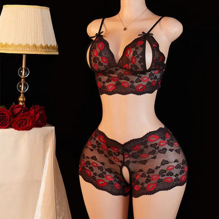 Lingerie Set Women Open Crotch Nightwear Set - Lingerie Set - OJBK - Mad Fly Essentials