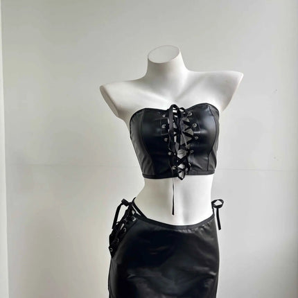Lingerie Set Women Sexy Stapless Black Nightwear - Lingerie Set - Boldees - Mad Fly Essentials