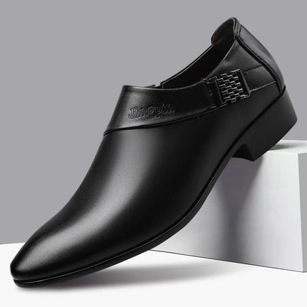 Loafers Men Brown Black Business Casual Oxford Wedding Loafers - Loafers - BC - Mad Fly Essentials