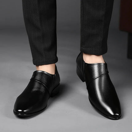 Loafers Men Brown Black Business Casual Oxford Wedding Loafers - Loafers - BC - Mad Fly Essentials