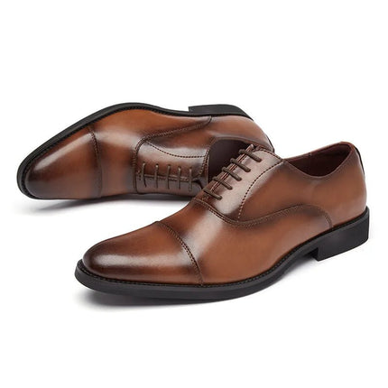 Loafers Men Business Oxford Leather Dress Shoes - Loafers - dudeli - Mad Fly Essentials