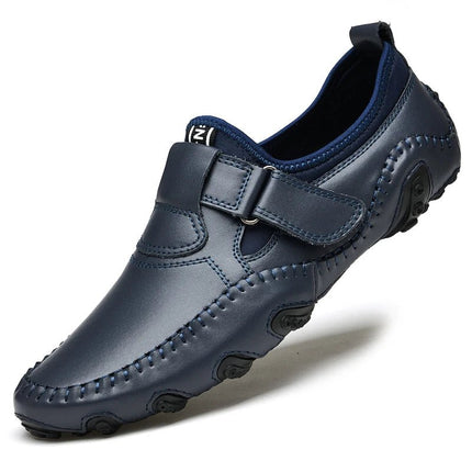 Loafers Men Hollow Leather Business Shoes - Loafers - Samlona - Mad Fly Essentials