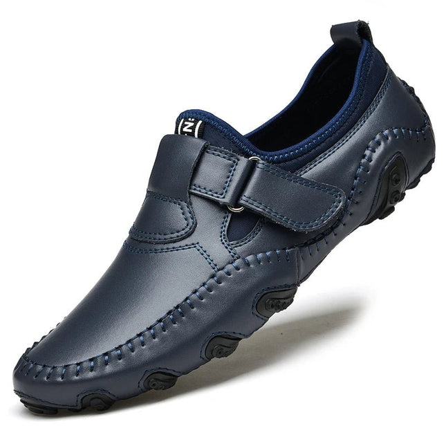 Loafers Men Hollow Leather Business Shoes - Loafers - Samlona - Mad Fly Essentials