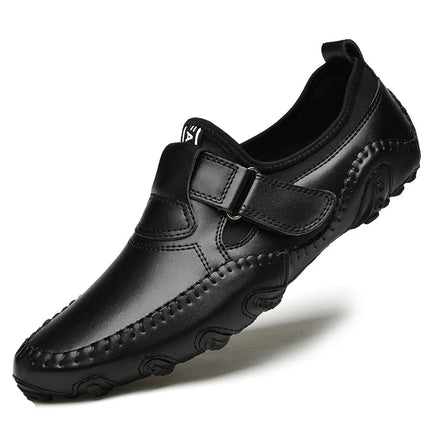 Loafers Men Hollow Leather Business Shoes - Loafers - Samlona - Mad Fly Essentials