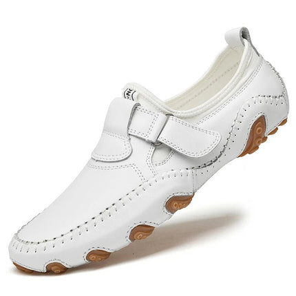Loafers Men Hollow Leather Business Shoes - Loafers - Samlona - Mad Fly Essentials