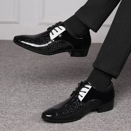 Loafers Men Leather Pointed Toe Wedding Loafers - Loafers - BC - Mad Fly Essentials