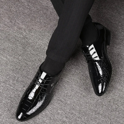 Loafers Men Leather Pointed Toe Wedding Loafers - Loafers - BC - Mad Fly Essentials