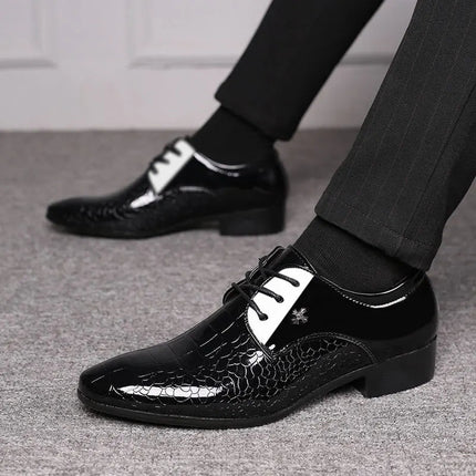 Loafers Men Leather Pointed Toe Wedding Loafers - Loafers - BC - Mad Fly Essentials