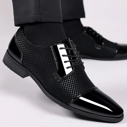 Loafers Men Party Formal Black Leather Dress Loafer - Loafers - BC - Mad Fly Essentials