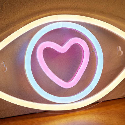 Love Eye USB LED Neon Sign Wall Decor - Wall Decor - Acosh neon - Mad Fly Essentials