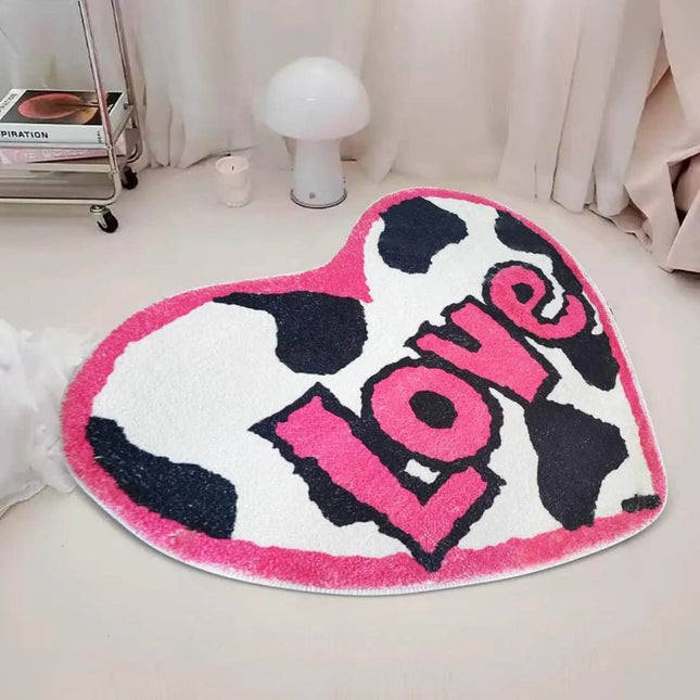 LOVE Heart Creative Bedroom Area Rug - Mad Fly Essentials