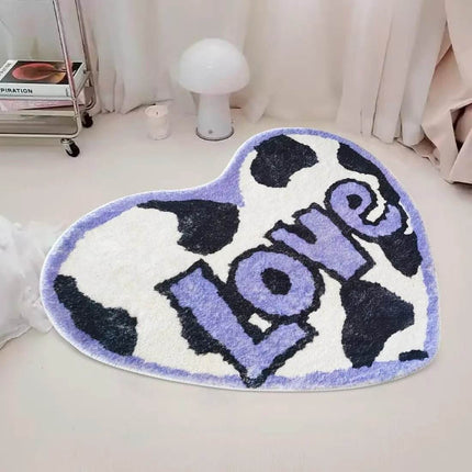 LOVE Heart Creative Bedroom Area Rug - Area Rug - Retro Rugs - Mad Fly Essentials