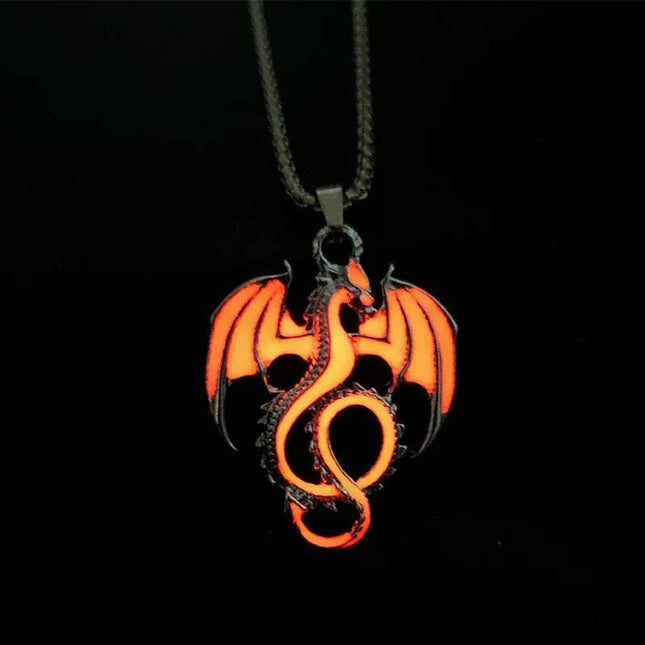 Luminous Kids Gothic Dragon Neck Cord Party Pendant Necklace - Necklace - LoveUFashion - Mad Fly Essentials