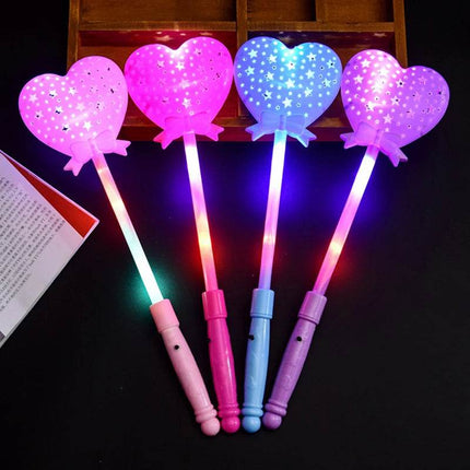 Luminous Heart Star Princess Wands LED Party Light - LED Party Light - STARNIGHT - Mad Fly Essentials
