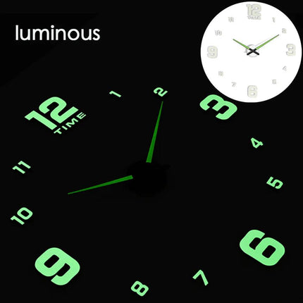 Luminous Modern Digital 3D - DIY Wall Clock - Wall Clock - LUMINOVA - Mad Fly Essentials