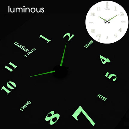 Luminous Modern Digital 3D - DIY Wall Clock - Wall Clock - LUMINOVA - Mad Fly Essentials