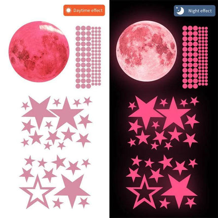 Luminous Moon Stars 3D Wall Sticker - 3D Wall Sticker - ZOOYOO - Mad Fly Essentials