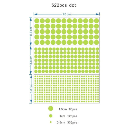 Luminous Polka Dot Star 3D Wall Sticker - 3D Wall Sticker - NICELET - Mad Fly Essentials