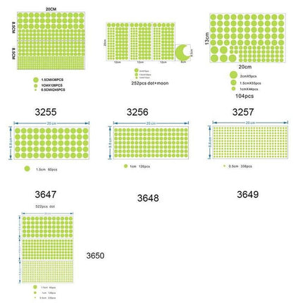 Luminous Polka Dot Star 3D Wall Sticker - 3D Wall Sticker - NICELET - Mad Fly Essentials