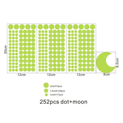 Luminous Polka Dot Star 3D Wall Sticker - 3D Wall Sticker - NICELET - Mad Fly Essentials