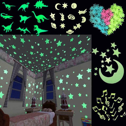 Luminous Star Dinosaur 3D Wall Sticker - Mad Fly Essentials