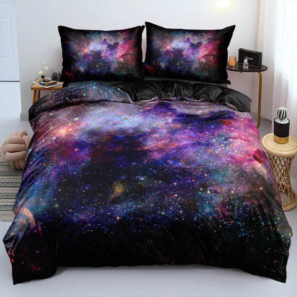 Luxury Blue Galaxy Starry Sky Bedding Duvet Set - Duvet Set - Starlight - Mad Fly Essentials
