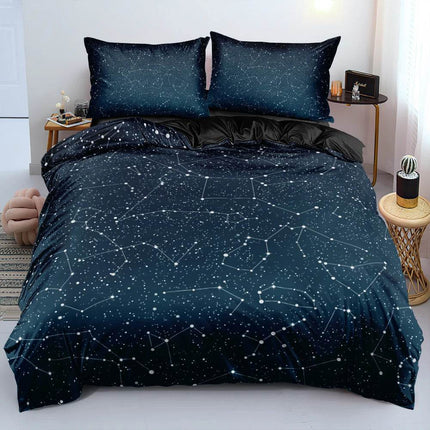 Luxury Blue Galaxy Starry Sky Bedding Duvet Set - Duvet Set - Starlight - Mad Fly Essentials
