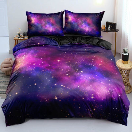 Luxury Blue Galaxy Starry Sky Bedding Duvet Set - Duvet Set - Starlight - Mad Fly Essentials