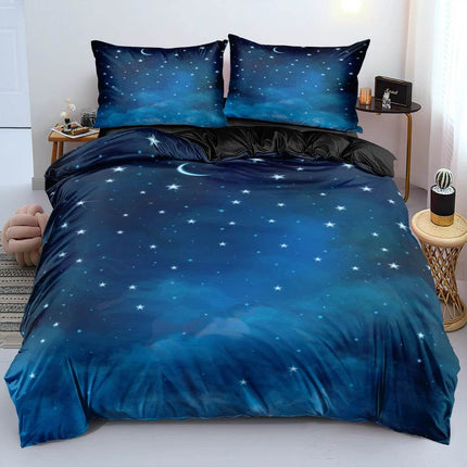 Luxury Blue Galaxy Starry Sky Bedding Duvet Set - Duvet Set - Starlight - Mad Fly Essentials