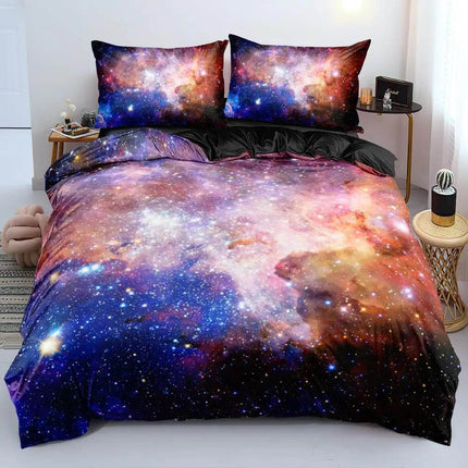 Luxury Blue Galaxy Starry Sky Bedding Duvet Set - Duvet Set - Starlight - Mad Fly Essentials