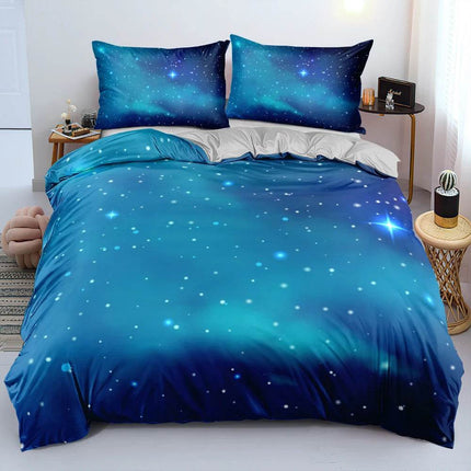 Luxury Blue Galaxy Starry Sky Bedding Duvet Set - Duvet Set - Starlight - Mad Fly Essentials