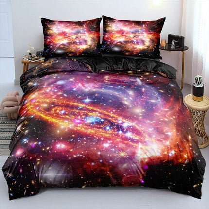 Luxury Blue Galaxy Starry Sky Bedding Duvet Set - Duvet Set - Starlight - Mad Fly Essentials